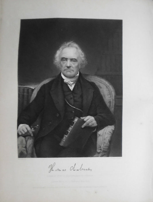 Thomas Chalmers  -- 1873 engraving  - Duyckinck Portrait Gallery