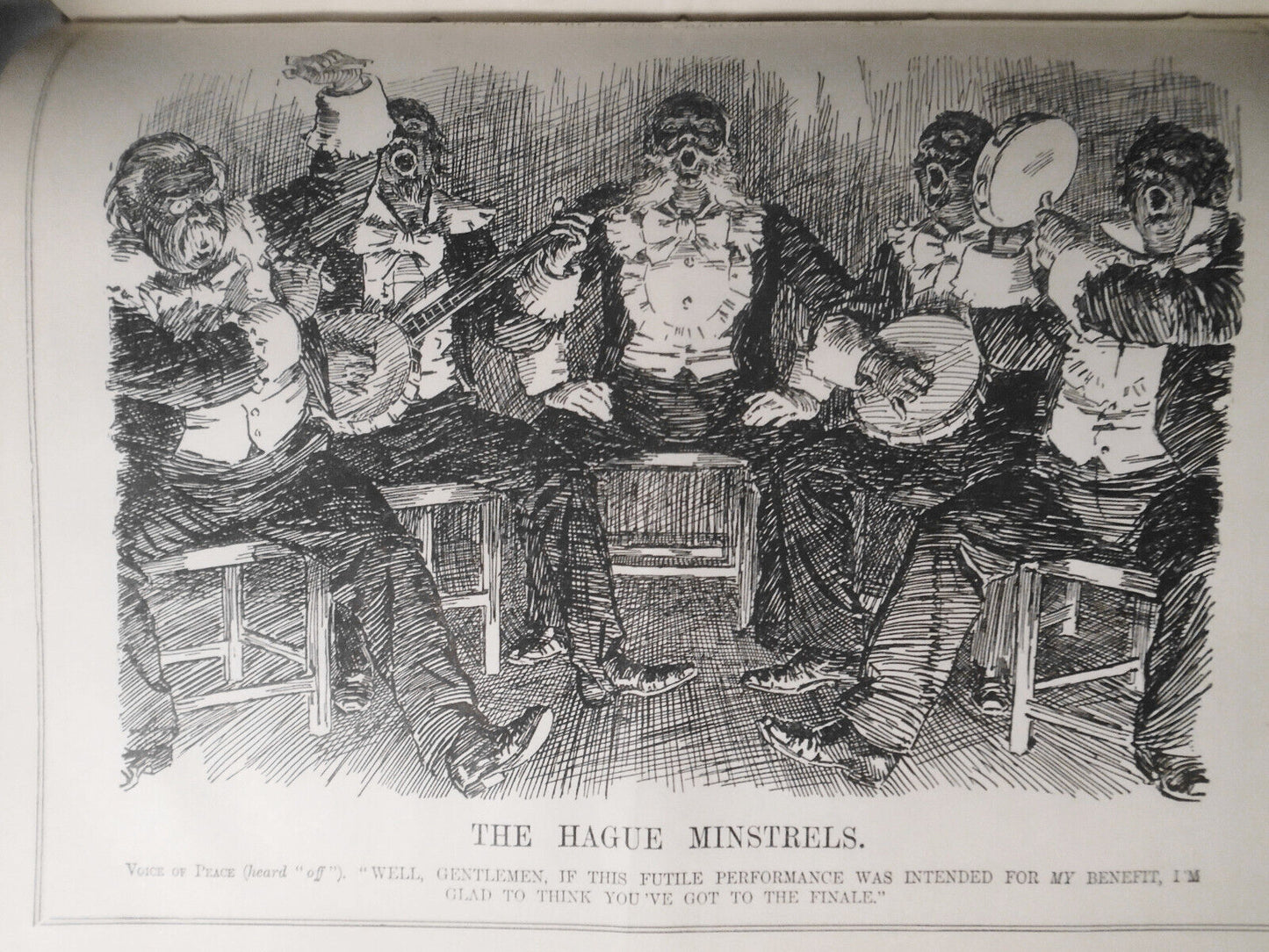 Punch Magazine, July-Dec 1907. Bound volume. With  1907 Almanac.
