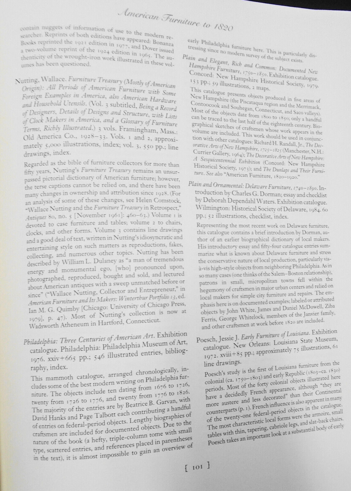 Decorative Arts And Household Furnishings In America 1650 - 1920 ...Bibliography