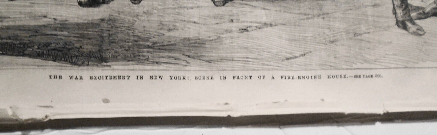 War Excitement in New York by Thomas Nast. Illustrated London News, May 25, 1861