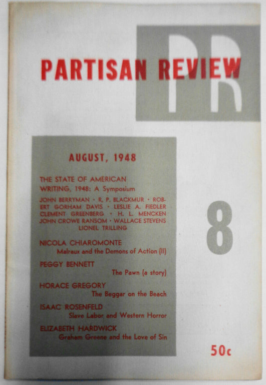 Partisan Review August 1948 - The State Of American Writing, 1948 - A Symposium