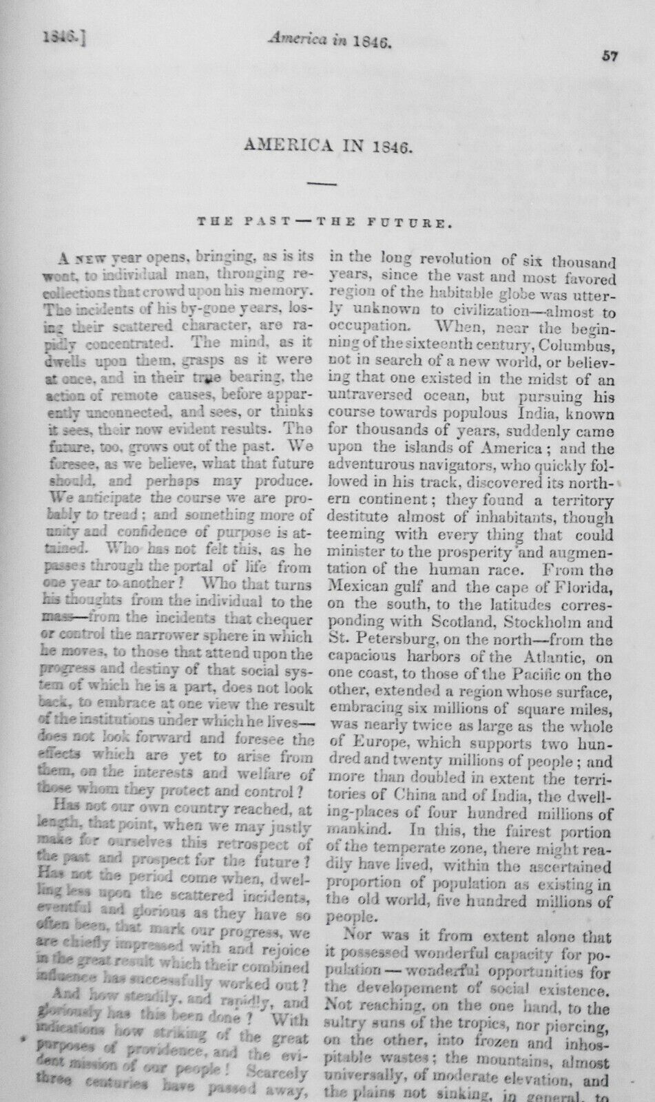 The United States Magazine and Democratic Review, Jan 1846 - Nathaniel Hawthorne