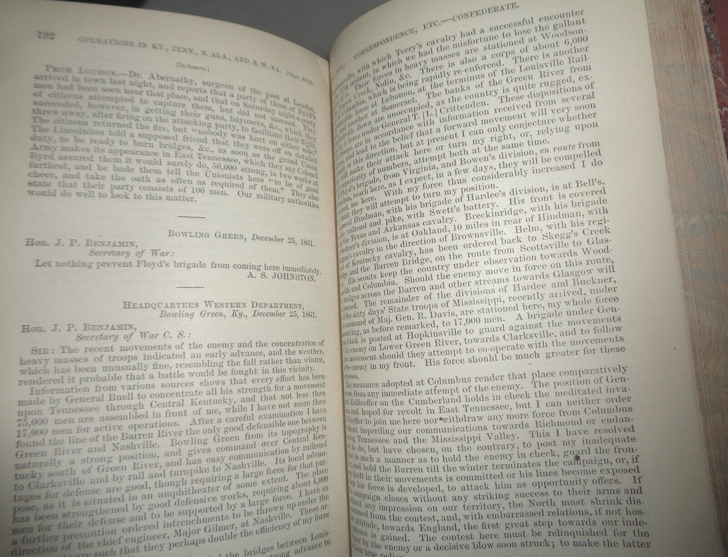 1882 War of Rebellion - Ser 1, Vol 7 Part 1, Operations Kentucky, Tennessee...
