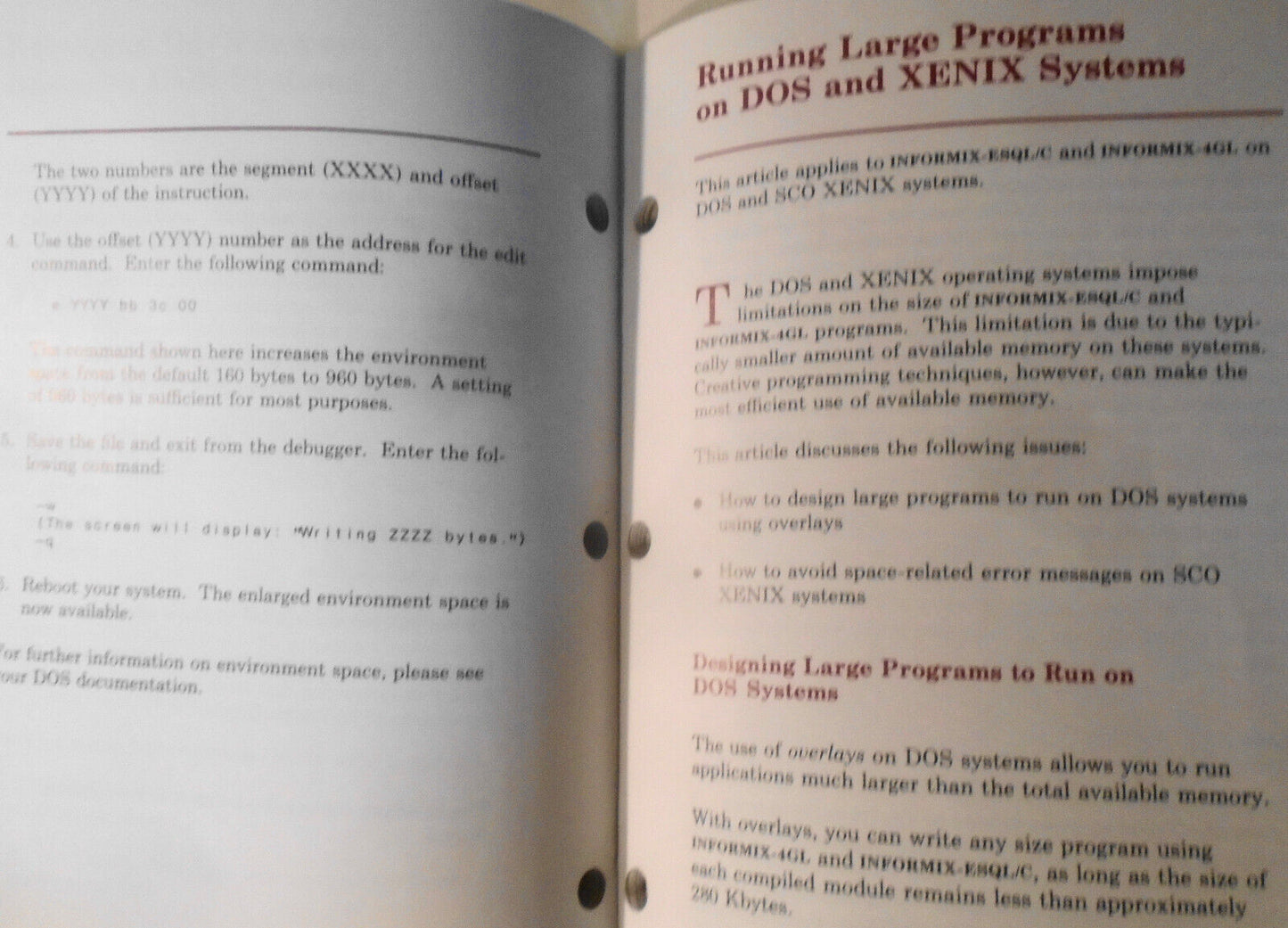 Informix Tech Notes, Summer 1987
