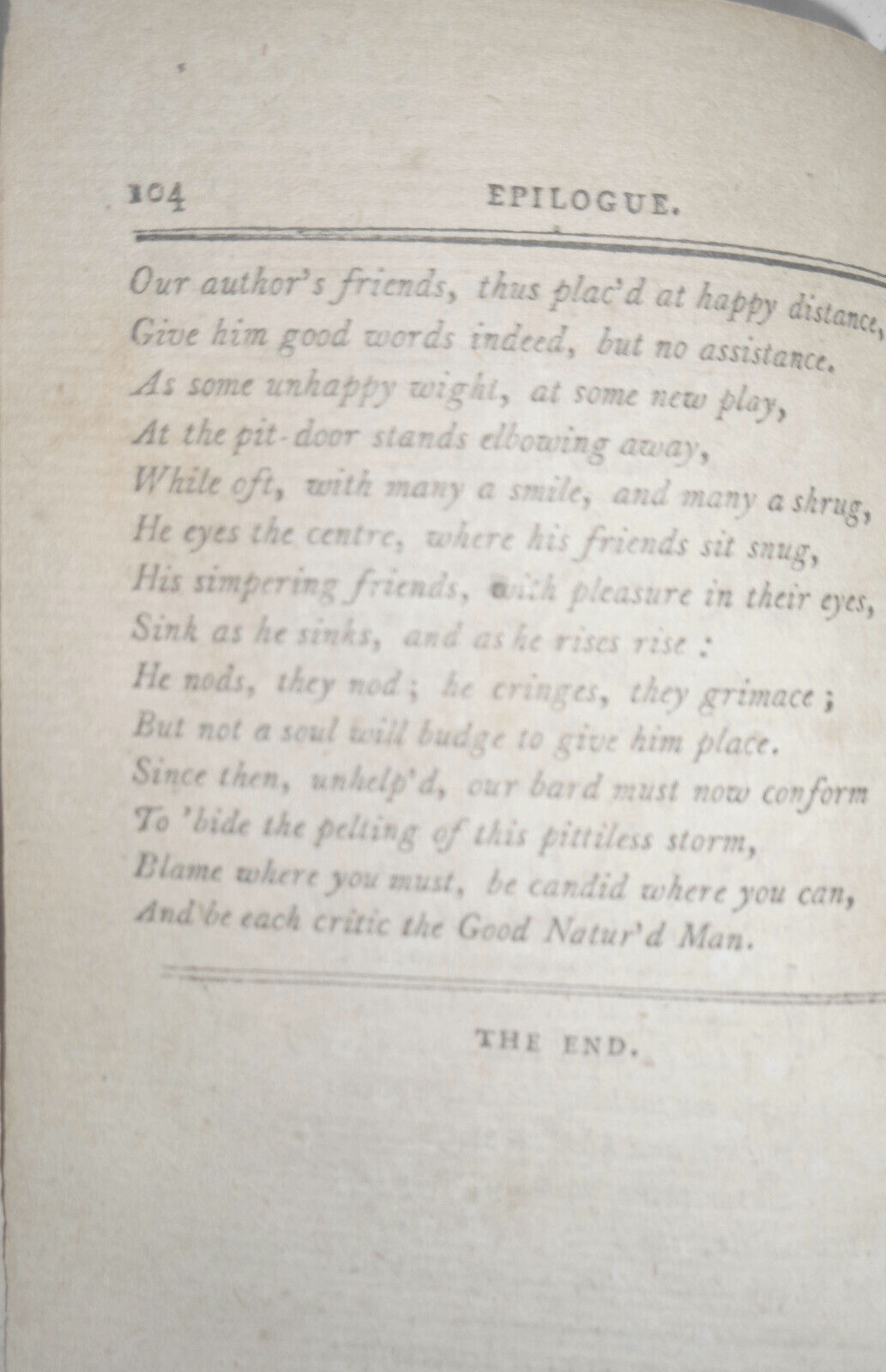 1792 The Good Natured Man. A Comedy, by Dr. [Oliver] Goldsmith.