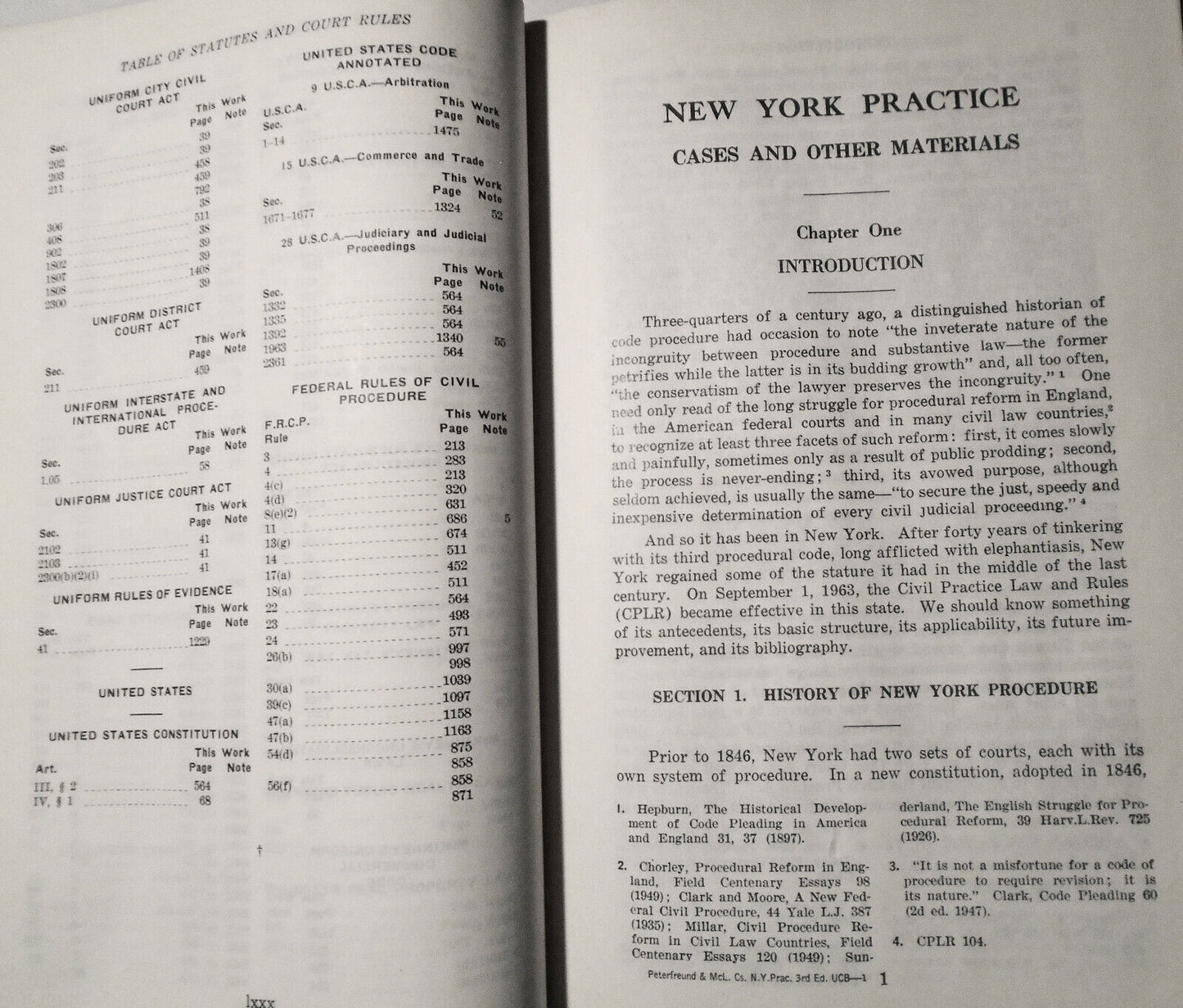 [Law] New York Practice : Case, other materials - Peterfreund, McLaughlin  1973