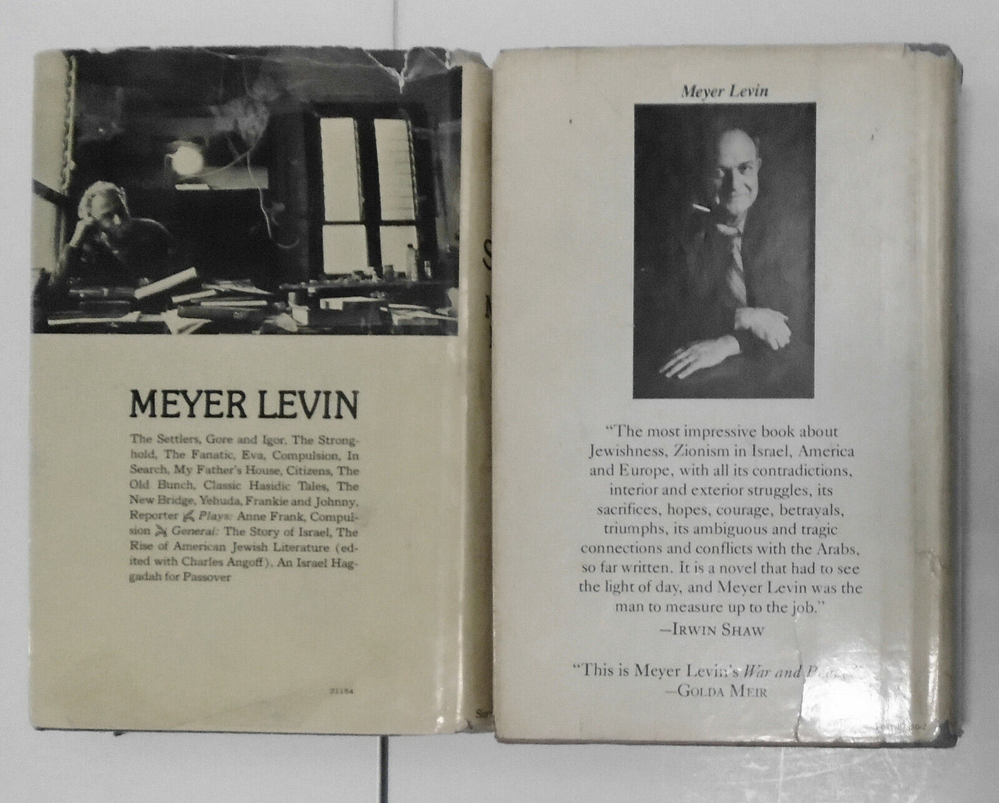 The Harvest & The Settlers by Meyer Levin. Both SIGNED First Editions. Hardcover