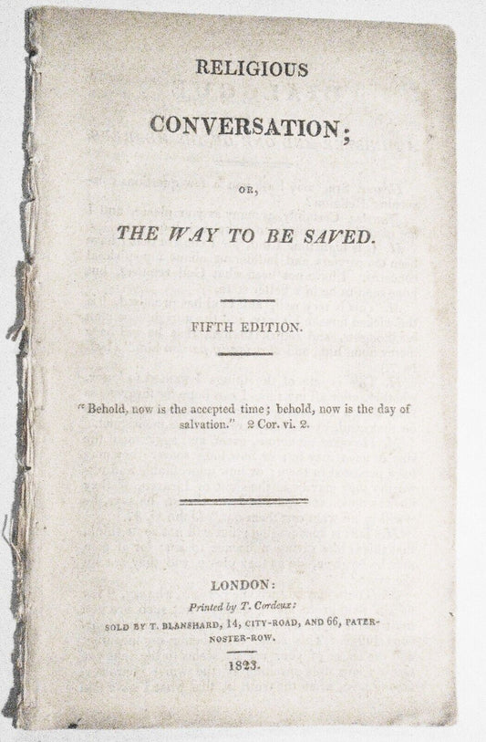 1823 Religious conversation, or, The way to be saved