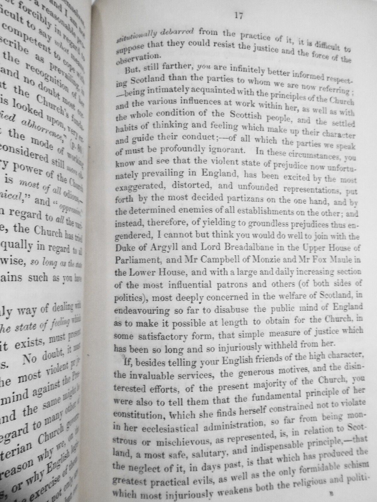 1842 Letter to Sir George Sinclair... in reference to the Scotch Church question