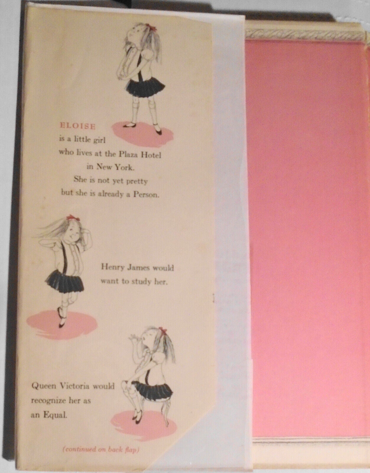 1955 ELOISE, by Kay Thompson. Drawings by Hilary Knight 1st Edition 4th Printing