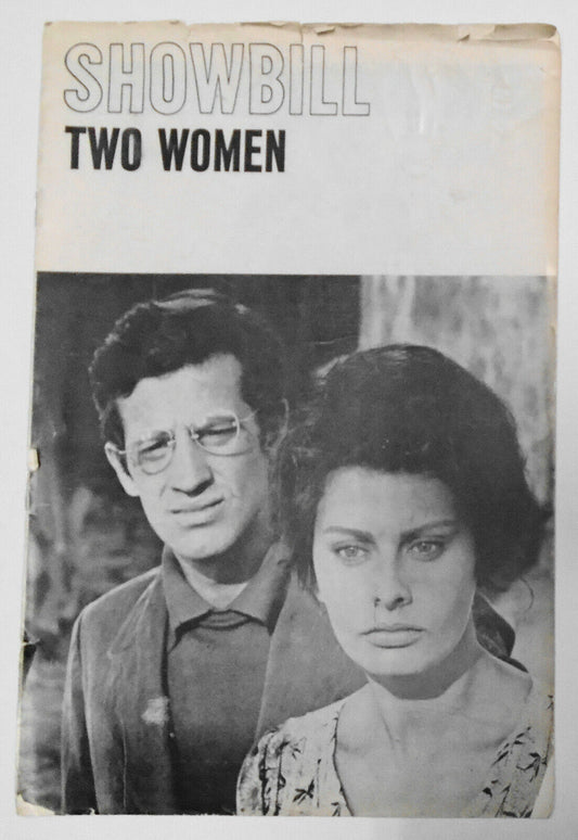 Two Women Showbill - Sophia Loren, Jean-Paul Belmondo - Sutton Theatre Sep 1961