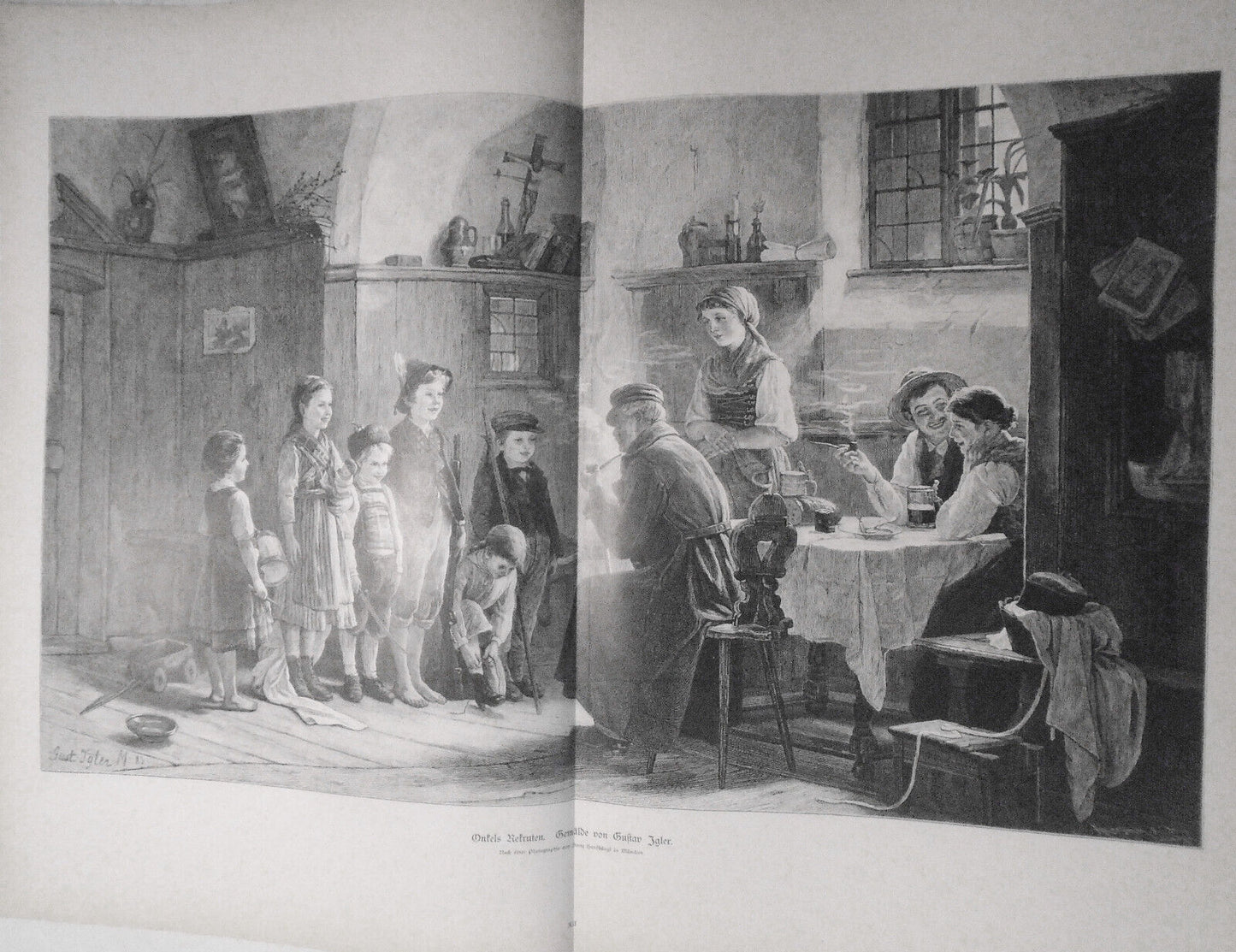 Onkels Rekruten, von Gustav Igler -- 1886 - 22 x 16 inches