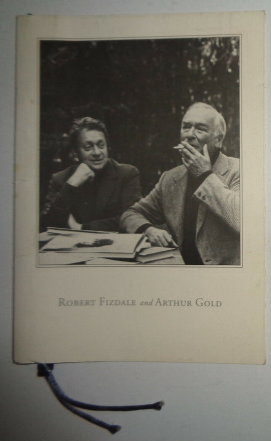 CELEBRATION OF THE LIVES OF ROBERT FIZDALE AND ARTHUR GOLD -  PROGRAM - 1996