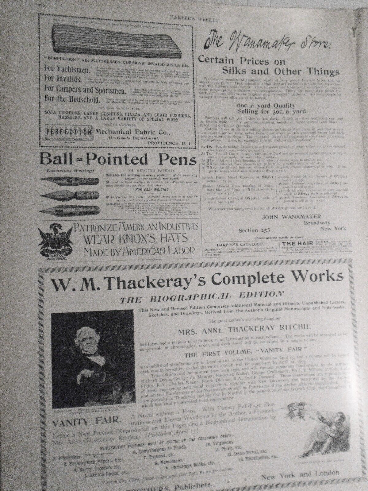 Harper's Weekly, April 16 1898 -  Navy cruisers & yachts; Spain's Naval strength