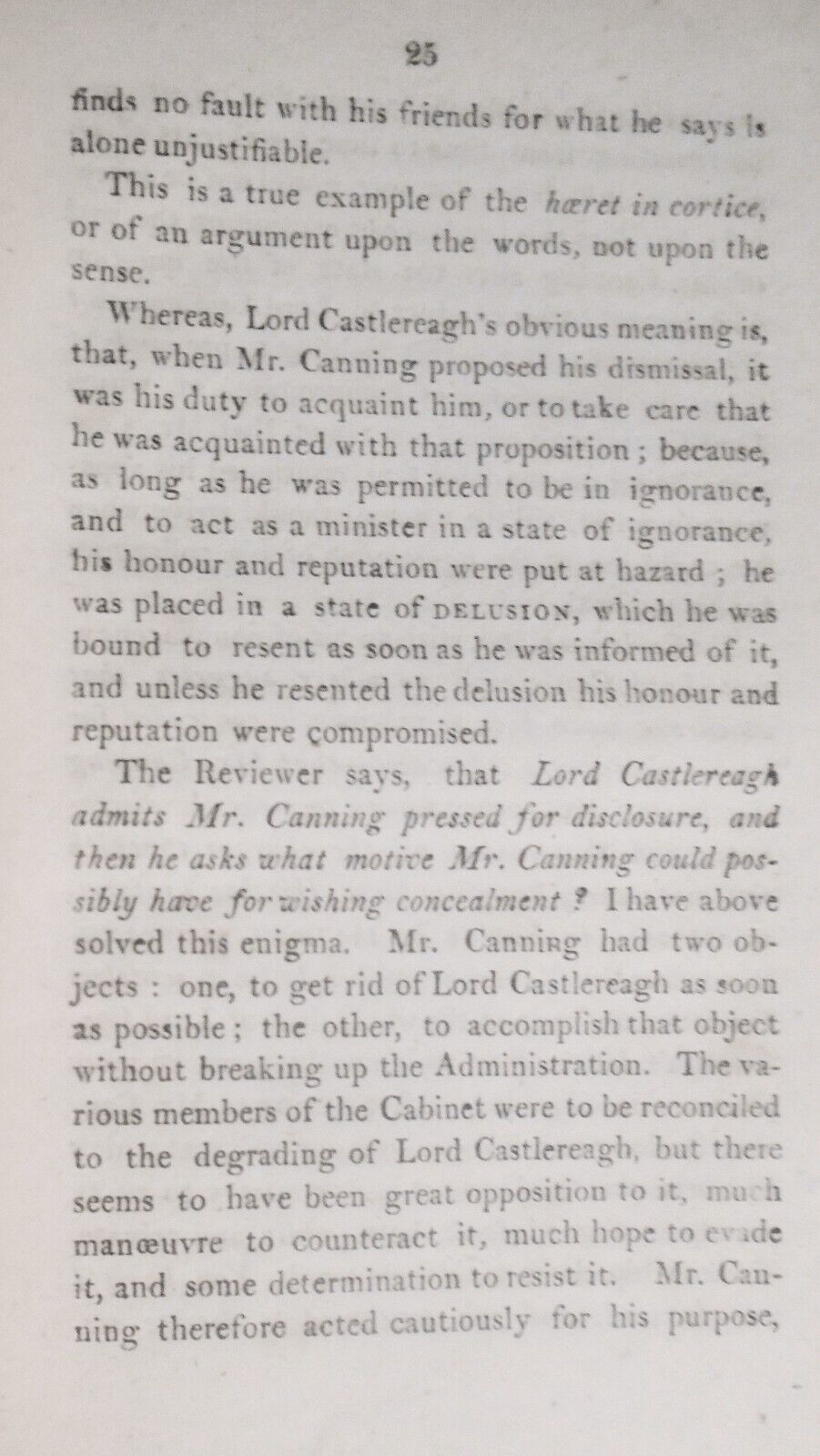 1810 An Answer To The Strictures Of The Quarterly Review (N. 4) Canning & Camden