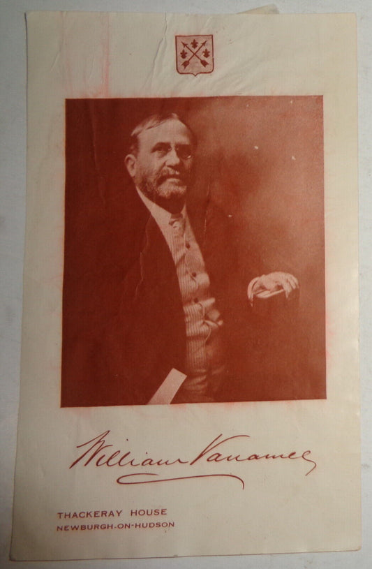 William Vanamee, lawyer, Photographic Bookplate : Thackeray House, circa 1900