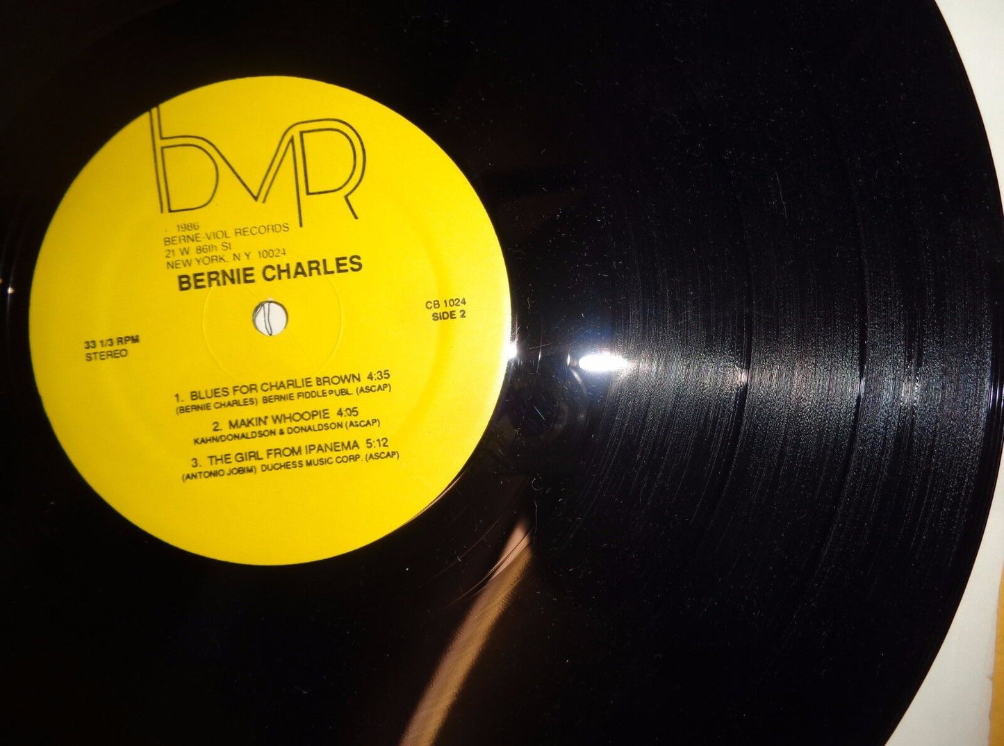 Bernie Charles - In the swing of things - vinyl LP - 1986 - Jazz violin