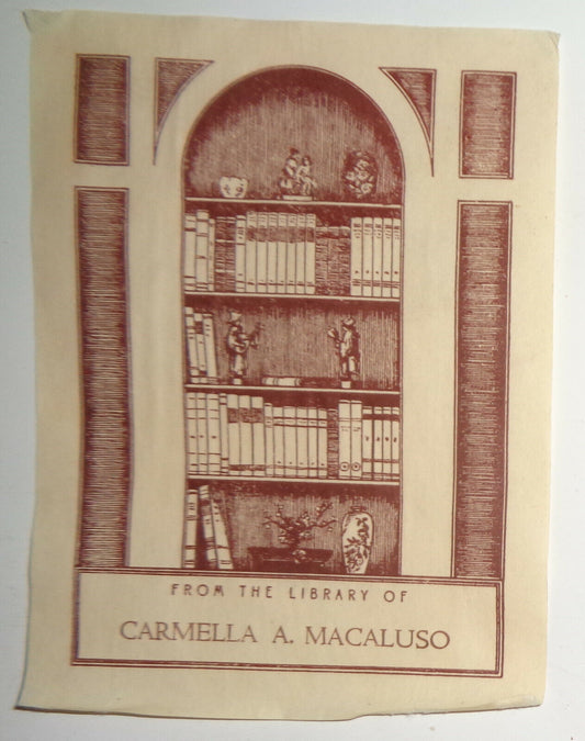 Carmella A. Macaluso - Ex Libris Bookplate
