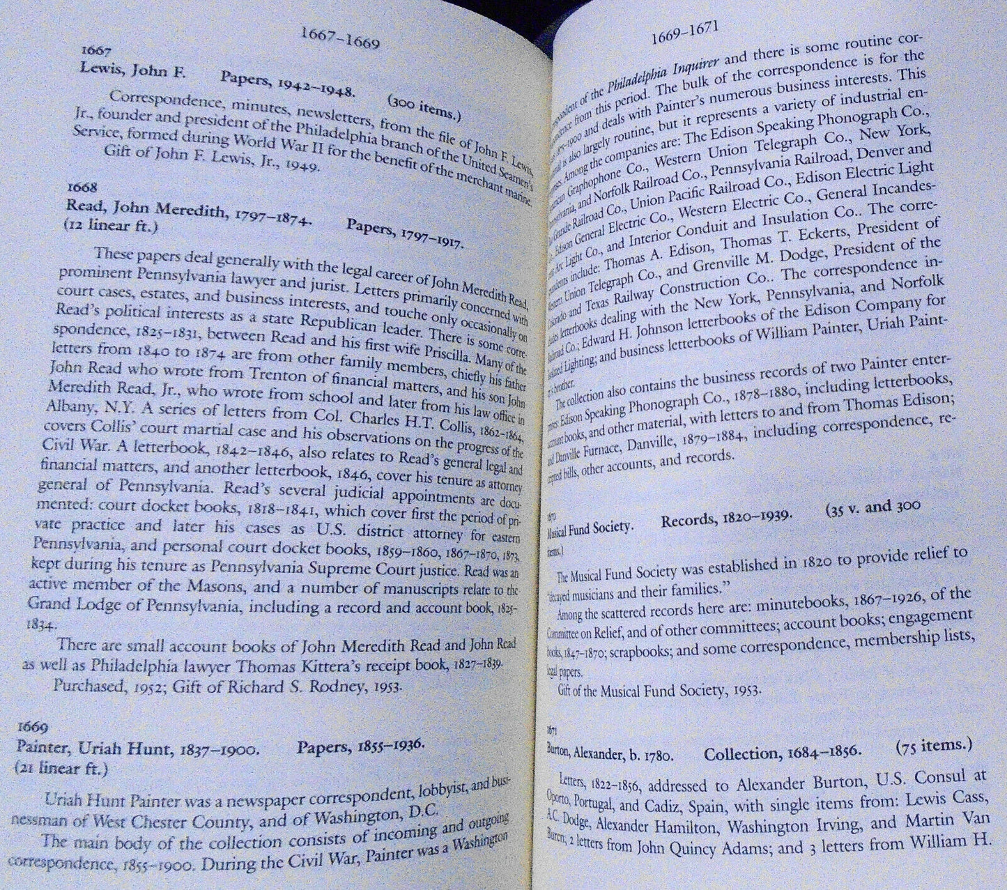 Guide to the Manuscript Collections of the Historical Society of Pennsylvania.