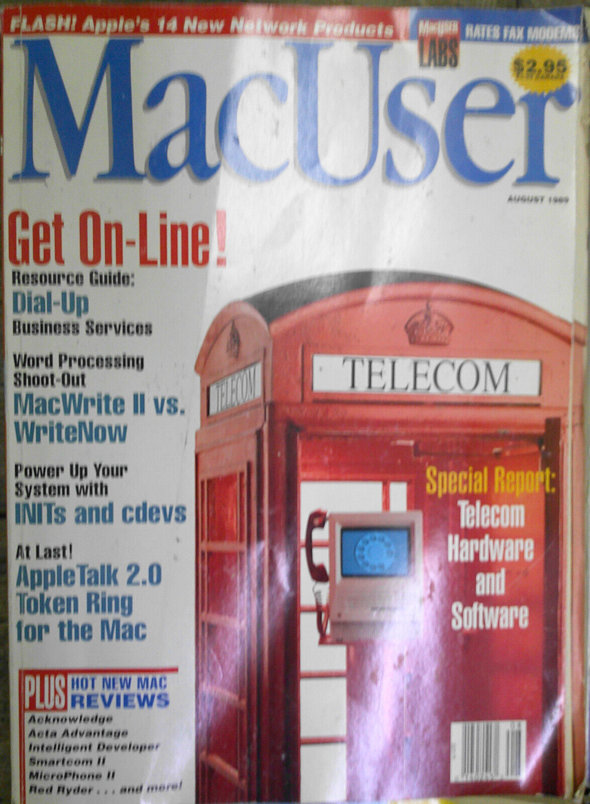 4 vintage Apple Macintosh magazines, 1987-89 : 3 MacUser & 1 MacWorld