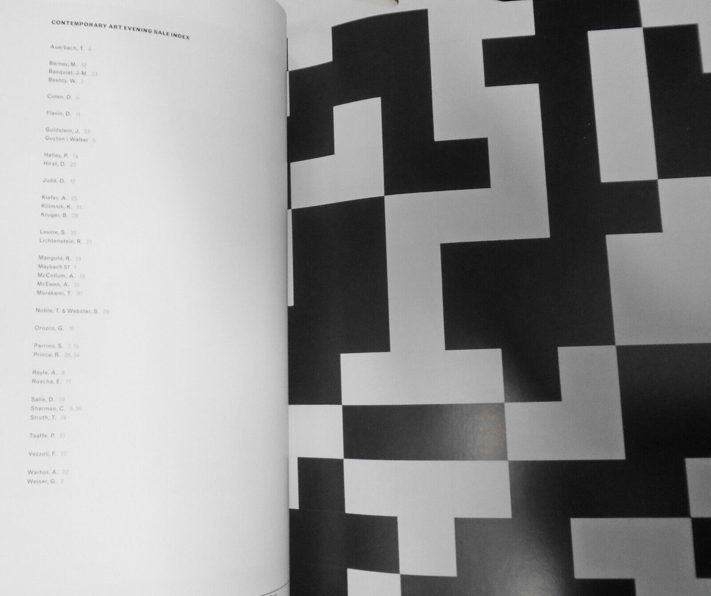 Contemporary art : evening sale & under the influence. March 2012. Phillips.