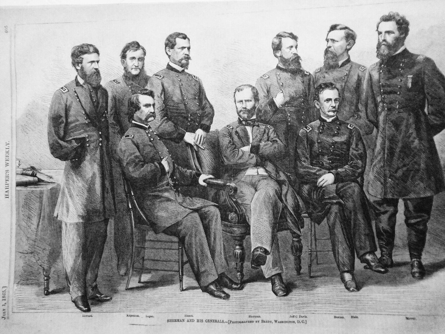 Original Harper's Weekly July 1, 1865 Complete issue - Trial of Conspirators etc