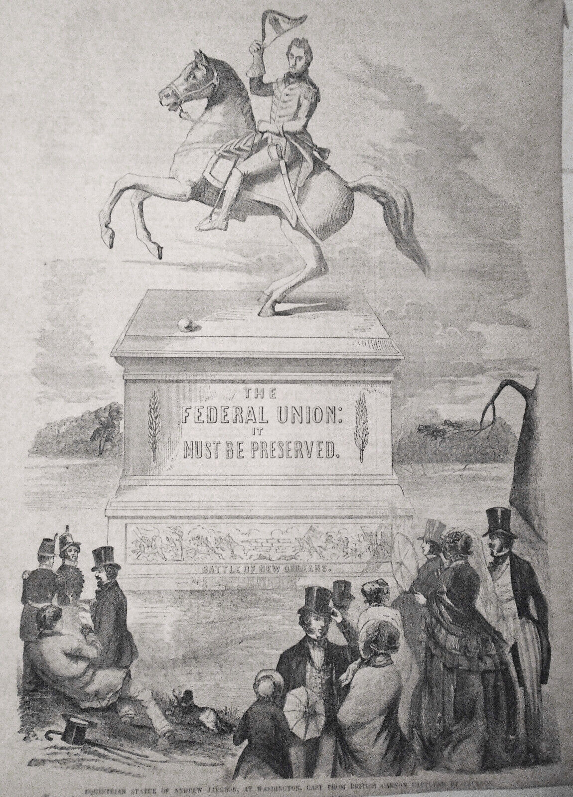 Gleason's Pictorial, June 10, 1854 - Andrew Jackson; Salisbury, CT; Hunterstown