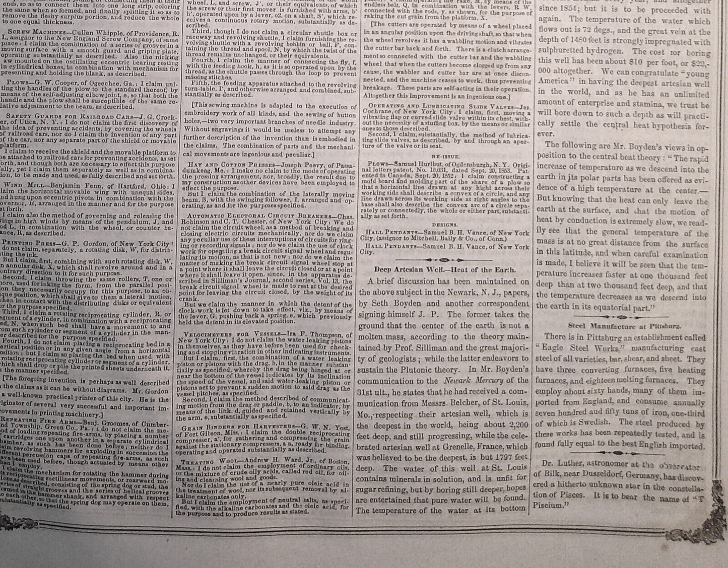 Scientific American, January 12, 1856. New system of Numeration and Measurement