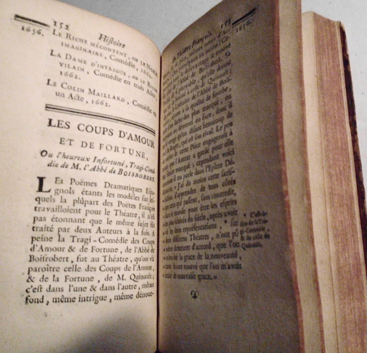 1746 Histoire Du Theatre Francois... Tome 8. Moliere, Corneille, Cirano Bergerac