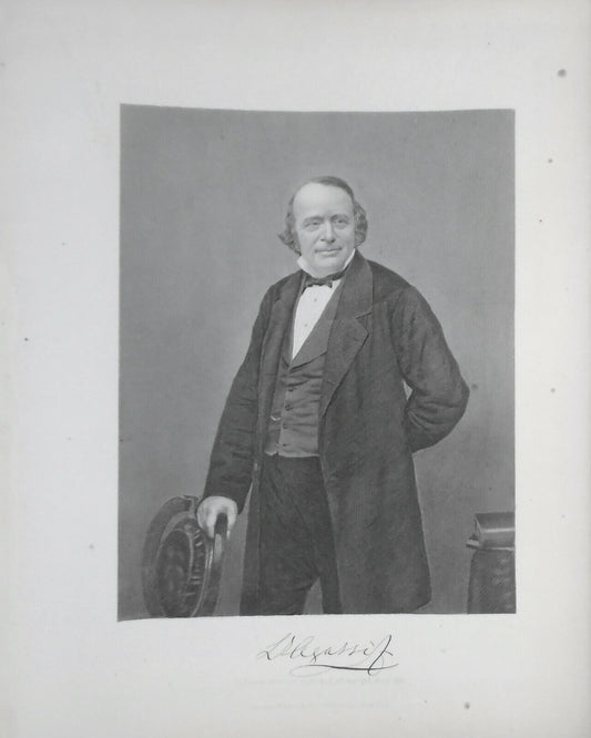 Louis Agassiz  -- 1873 engraving  - Duyckinck Portrait Gallery