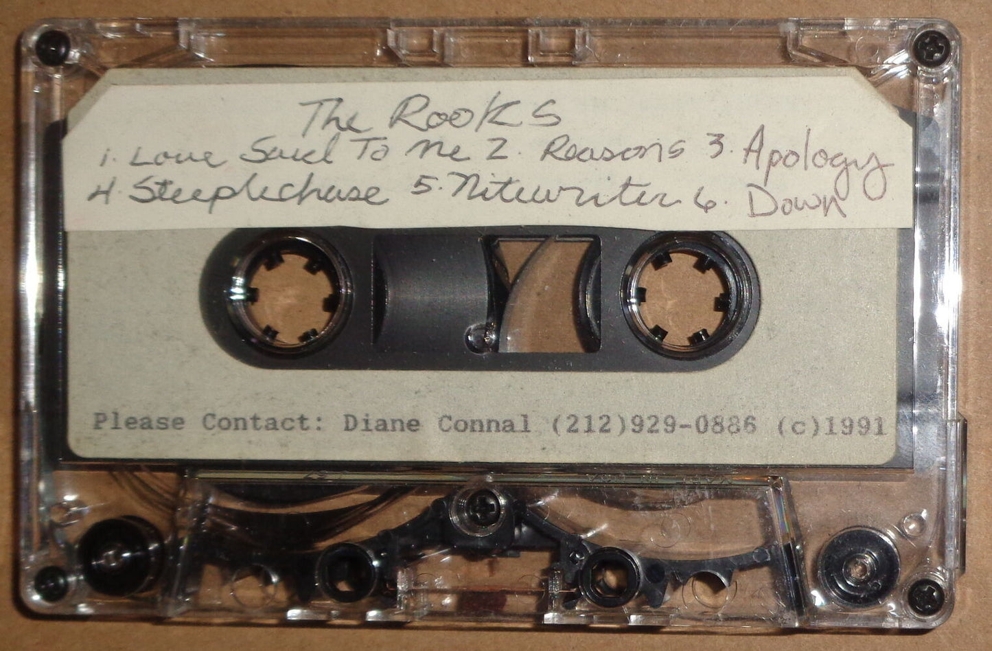 THE ROOKS - Rare Rock Demo Cassette 1991 - Love said to Me, Reasons, Apology ...