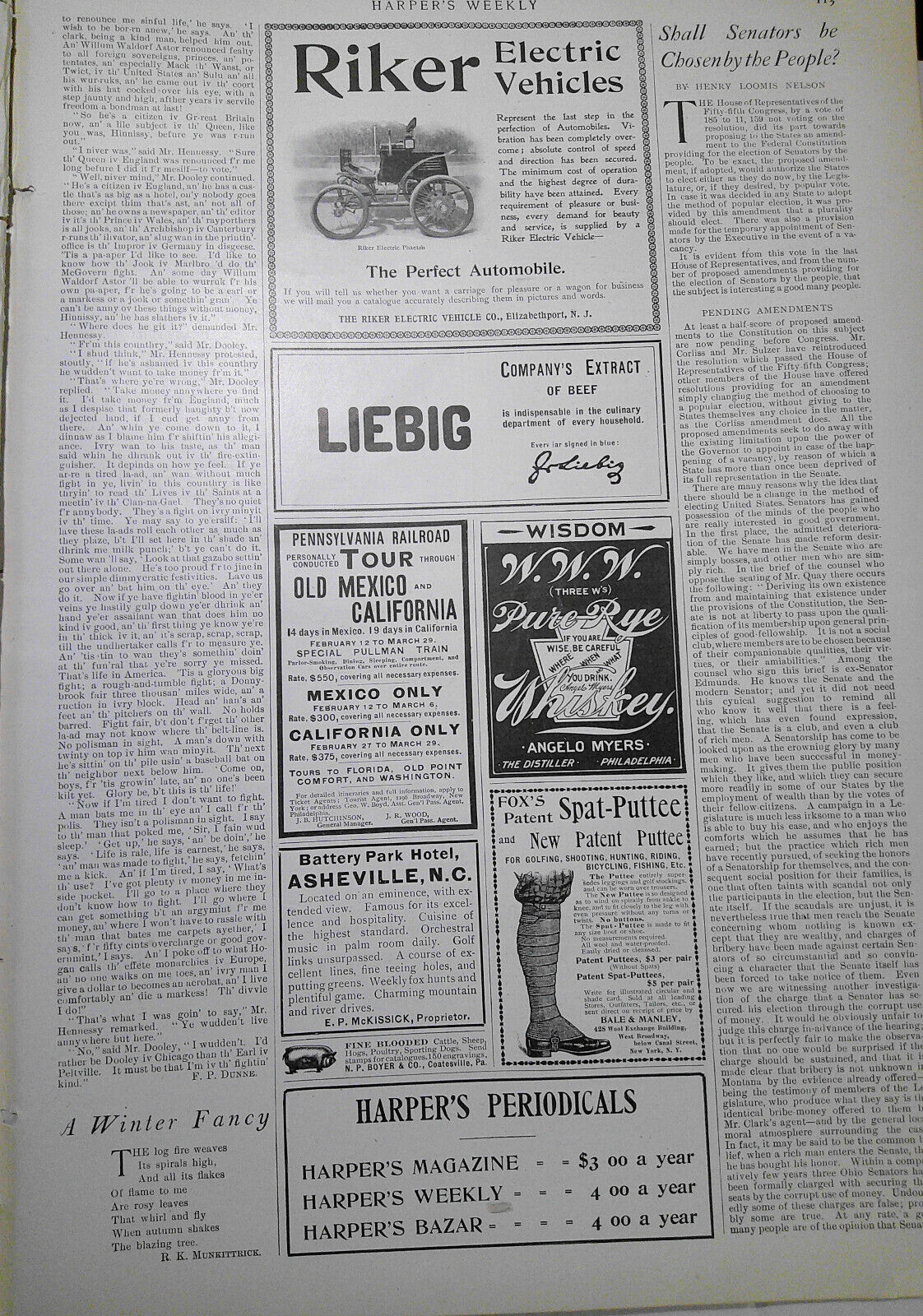 Harper's Weekly, February 3, 1900 - Boer War in South Africa; John Ruskin, etc