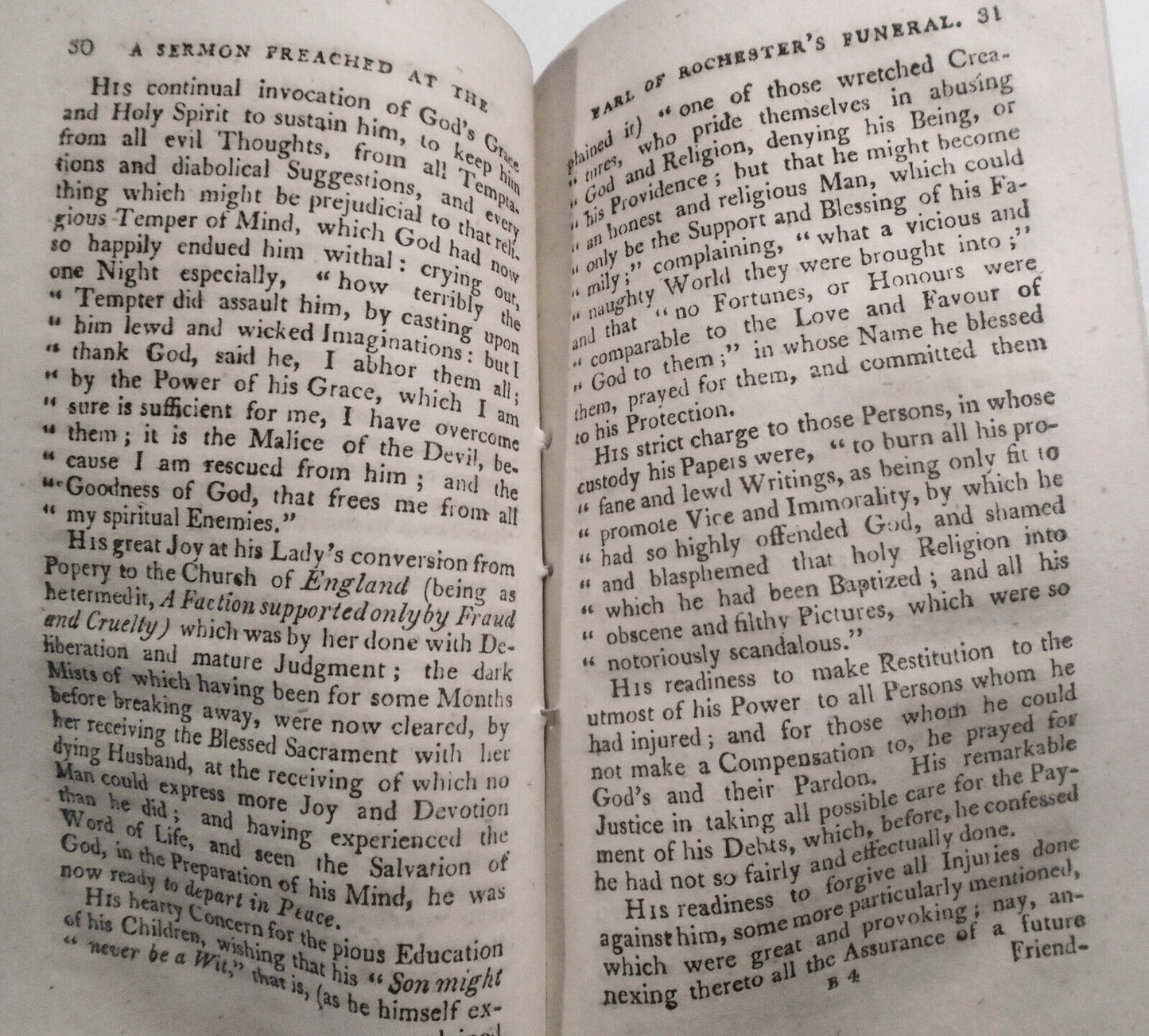 1814 Sermon Preached at Funeral of Right Honourable John Earl of Rochester..1680