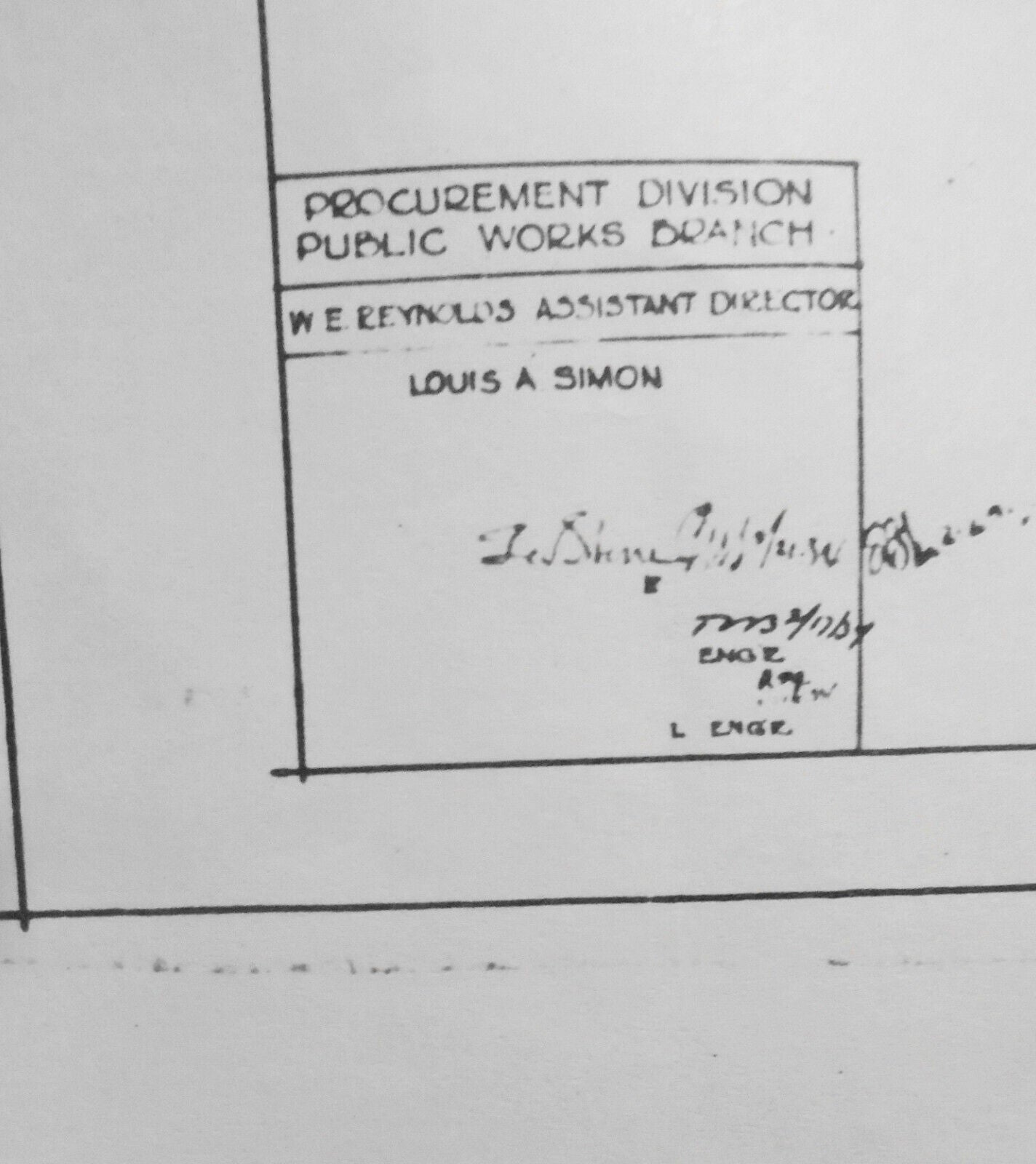 1934 Ellis Island Immigrant Building, Architectural Floor Plan - 21 x 15 inches