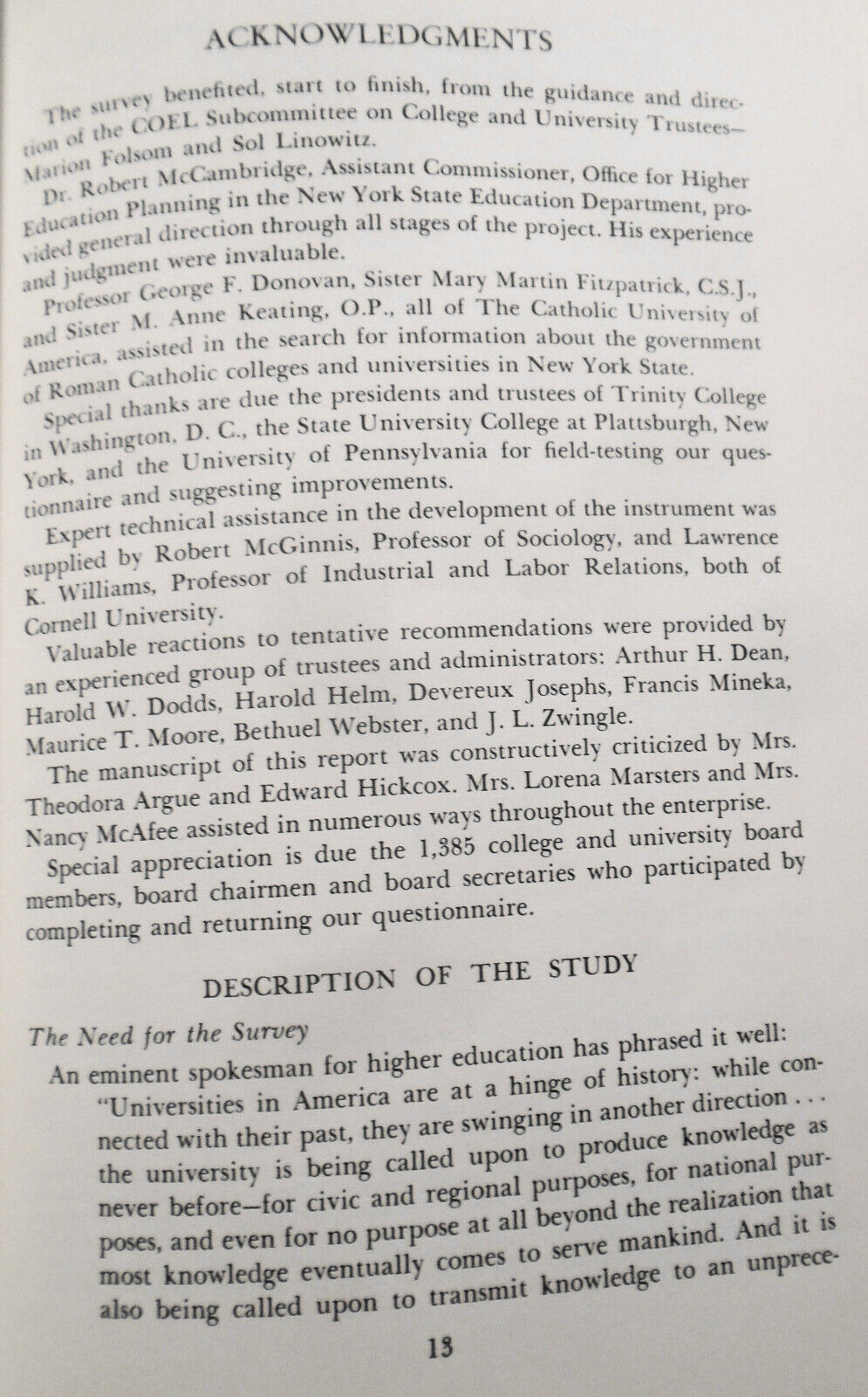 College & University Trustees & Trusteeship - Recommendations... 1966 NY Regents