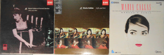 Maria Callas at Covent Garden + Life and Art + Paris Debut - 3 LaserDiscs Lot