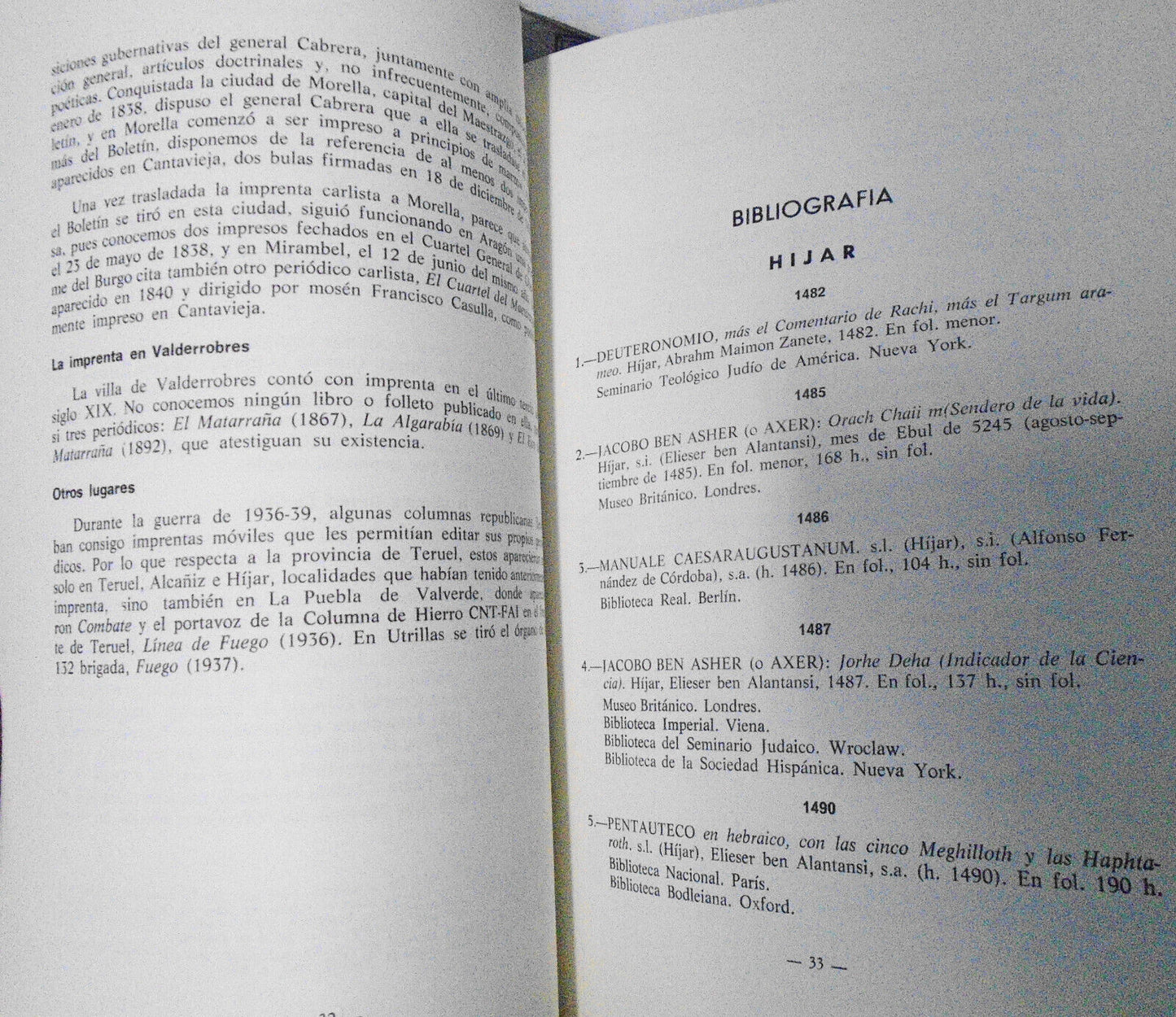 Bibliografía turolense : libros impresos en la provincia de Teruel (1482-1950).
