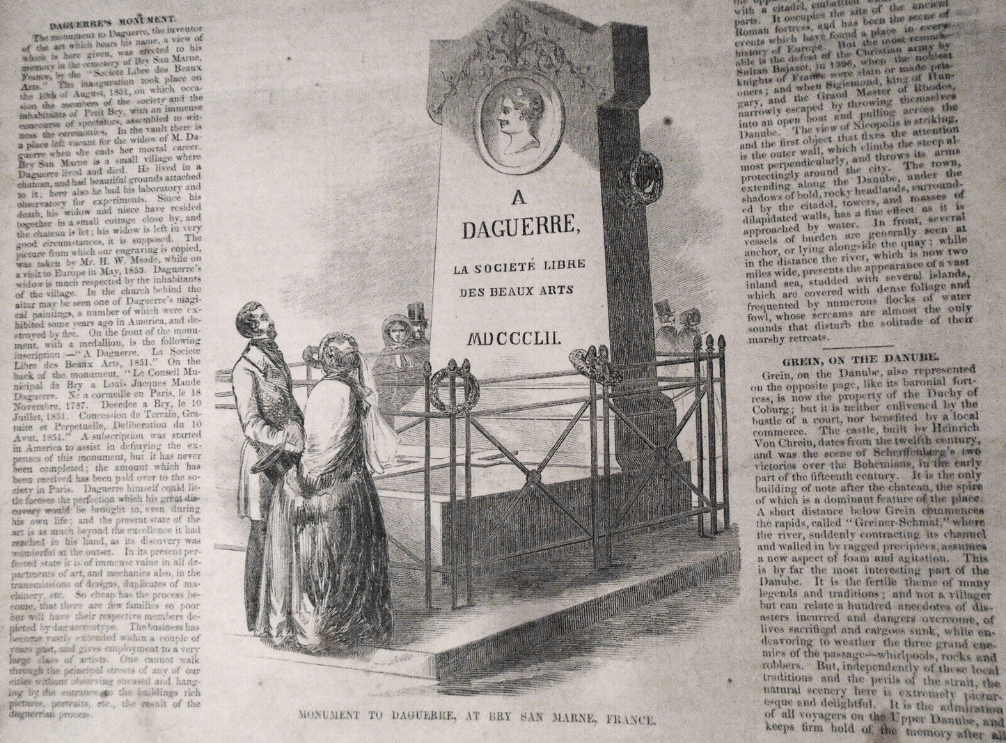 Gleason's Pictorial February 11, 1854 - Pike Fishing, Daguerre's Monument, etc