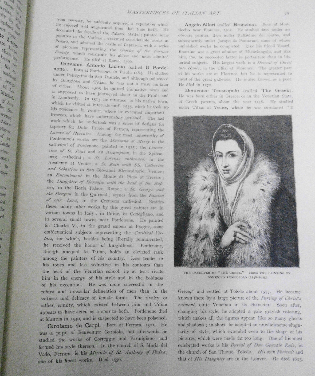 The Masterpieces Of Italian Art  Vol 5 - ca 1887