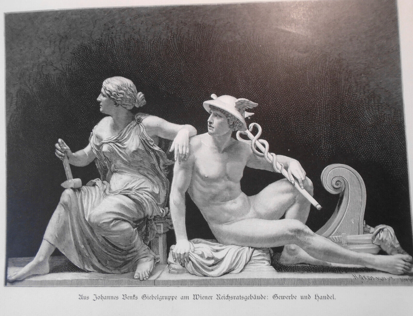 Johannes Benk : Gewerbe und Handel  + Dichtkunst und Wissenschaft  -- 1886