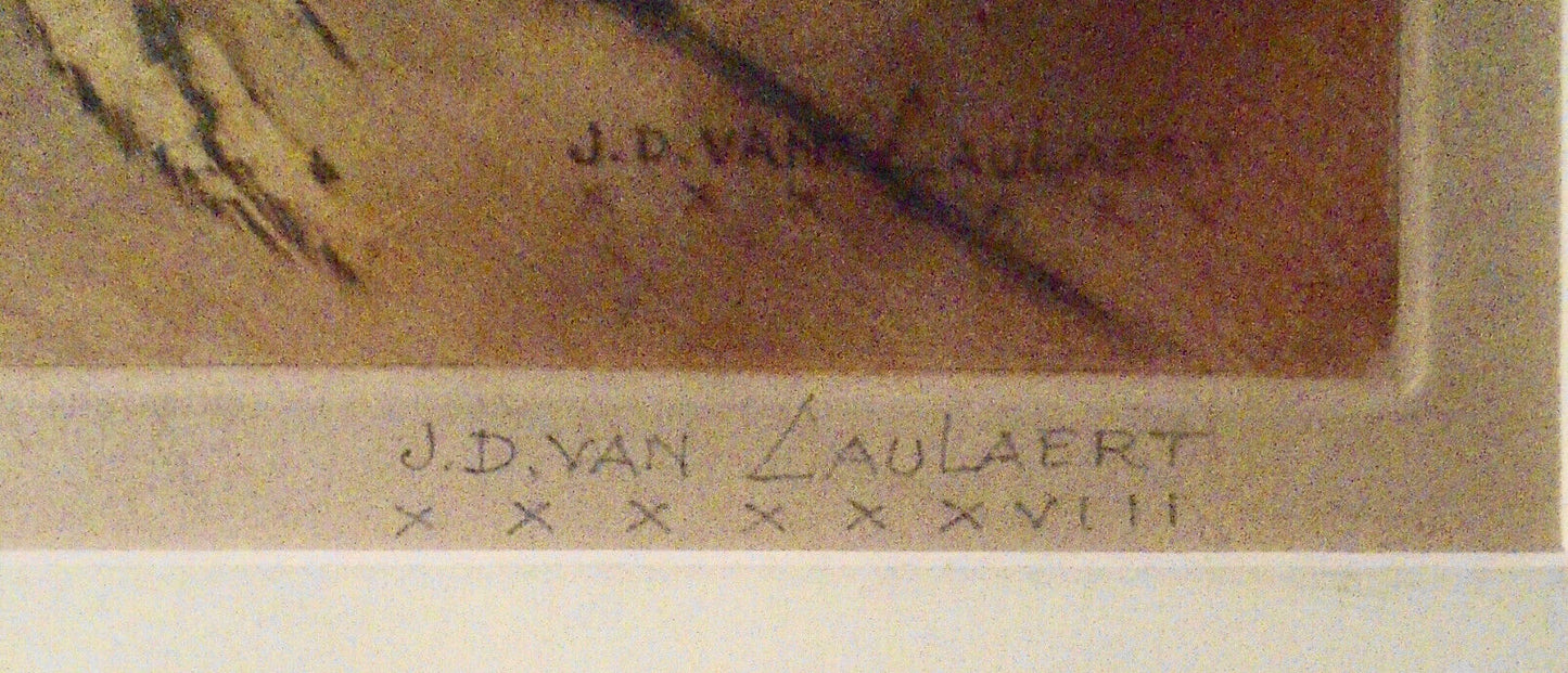 Jean-Dominique van CAULAERT (1897-1979) - SIGNED Poster No. 2 of 300.  31" X 26"