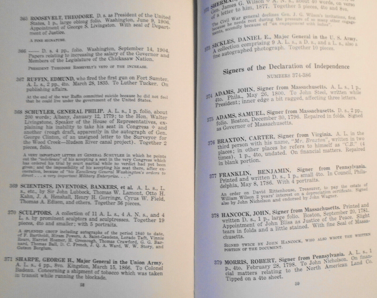 Historical & literary autographs - Bernhard Benson collection, etc - 1938