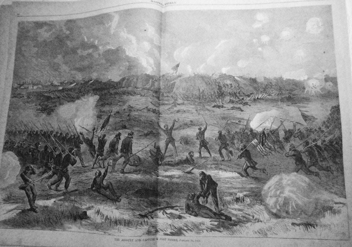 Harper's Weekly February 4, 1865  Union Army in Savannah - Complete Original