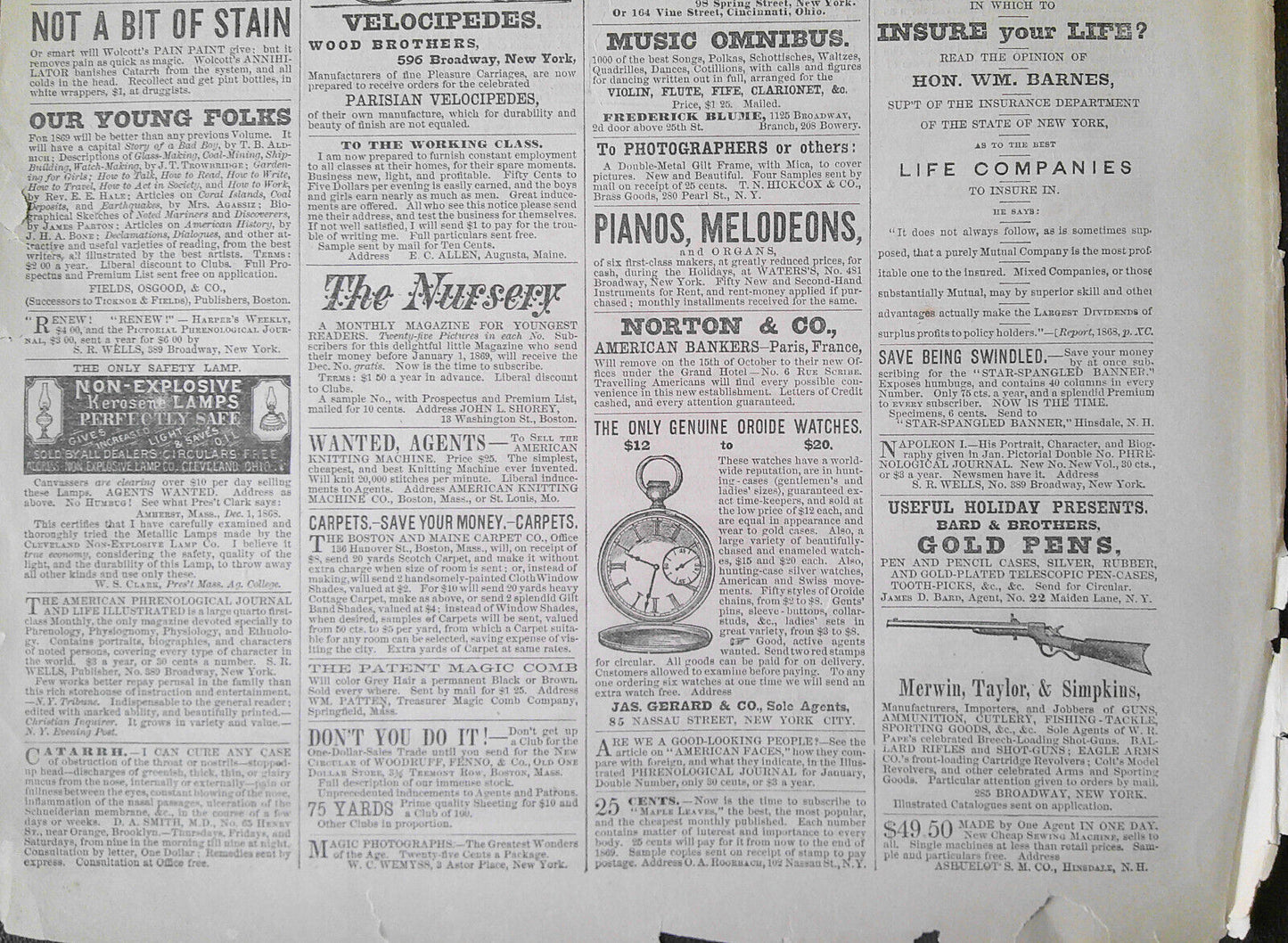 1869 Lynch Law in Indiana - Vigilantes at Albany Jail - Harper's Weekly original