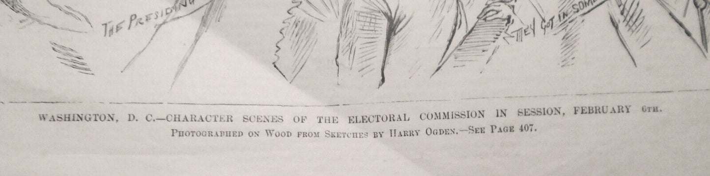 Washington, D.C. - Character Scenes Of The Electoral Commission In Session, 1877