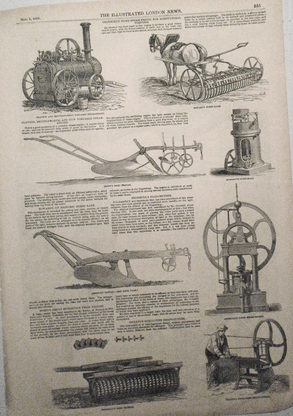 1851 The Great Exhibition - Supplement To The Illustrated London News - 6 pages