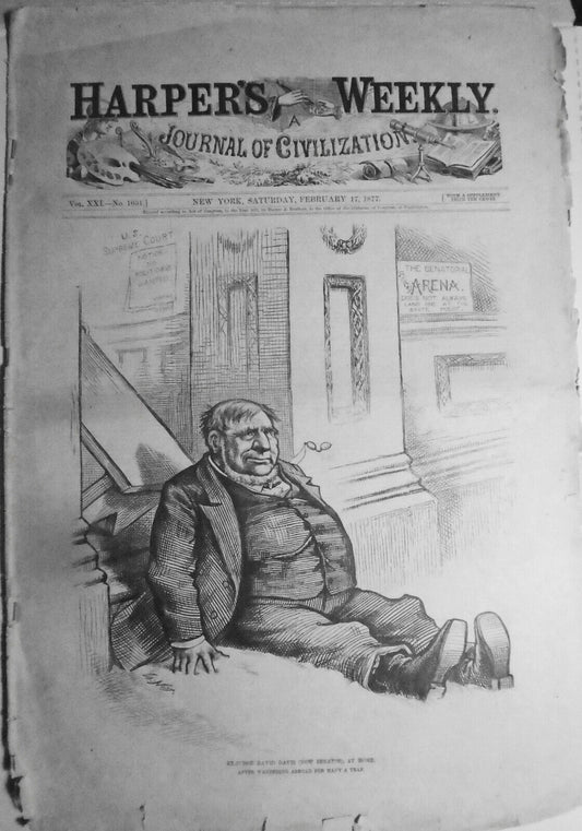 HARPER'S WEEKLY February 17, 1877 -Electoral Commission; Florida vote challenge