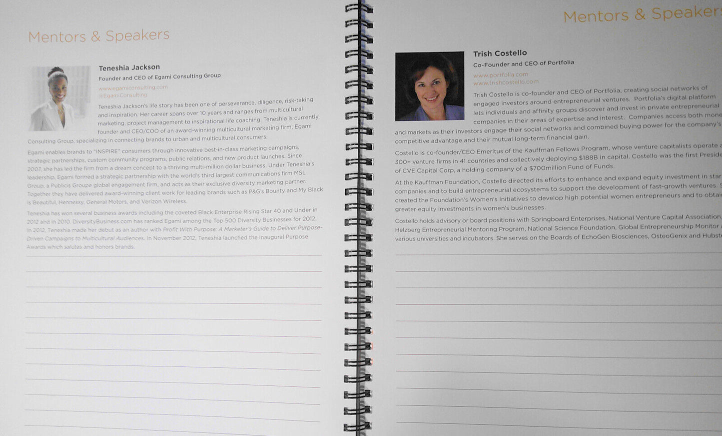 BlogHer Entrepreneurs Conference 2013 program book. Silicon Valley, March 21-23