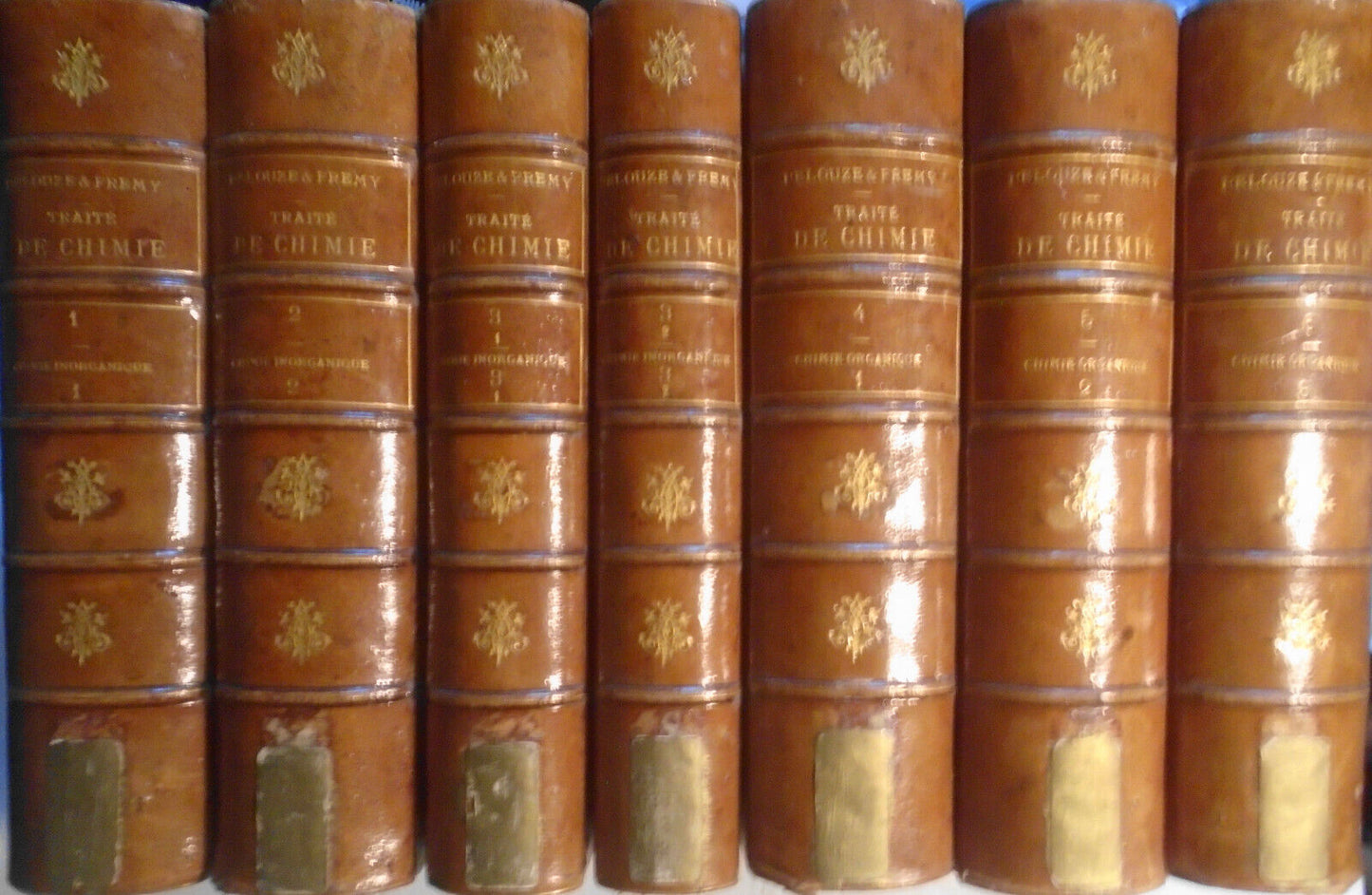 1865 Traité de chimie générale analytique industrielle et agricole. 7 Vol set