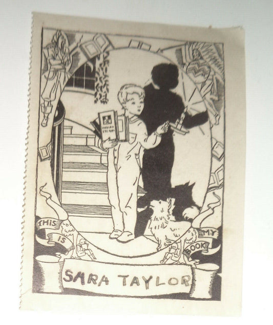 Sara Taylor. Ex-Libris Bookplate